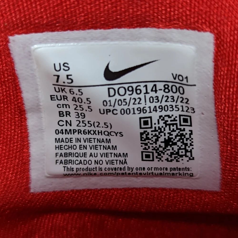 Nike Kyrie Infinity 1 World 1 people Casual Orange Basketball Sneakers Men's 7.5